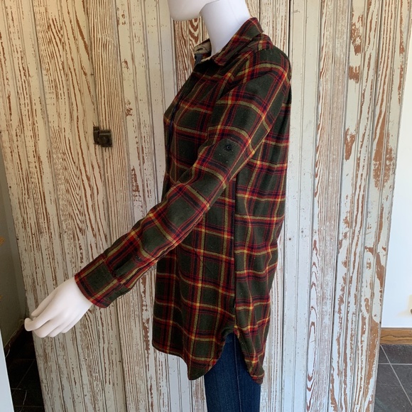 BURTON DRYRIDE GREEN PLAID POPOVER TUNIC OR MINI DRESS - Picture 7 of 11